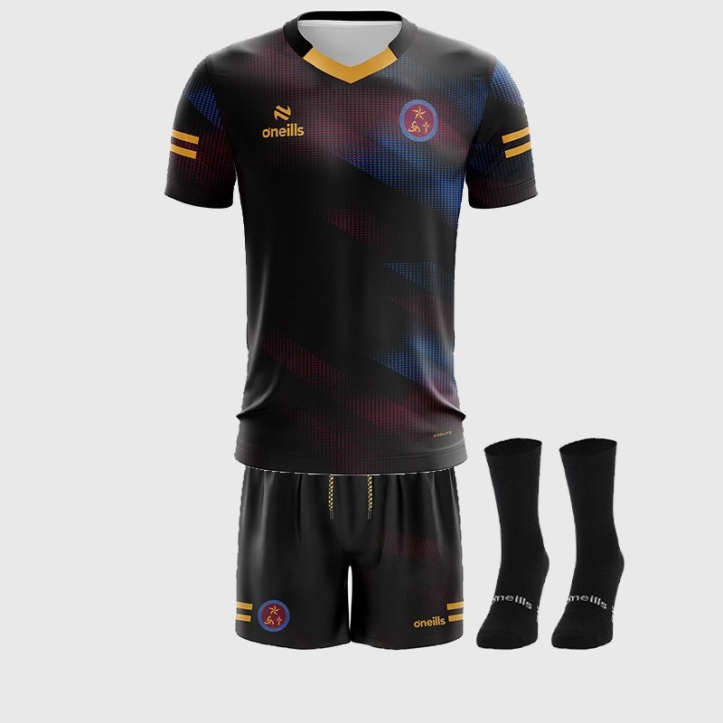 O'Neills Lecale Trinity Grammar School Kids' PE Kit including jersey, shorts and socks.