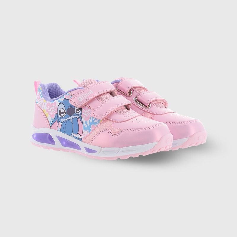 Kids' Pink Lilo and Stitch Light Up Trainers from O'Neills.