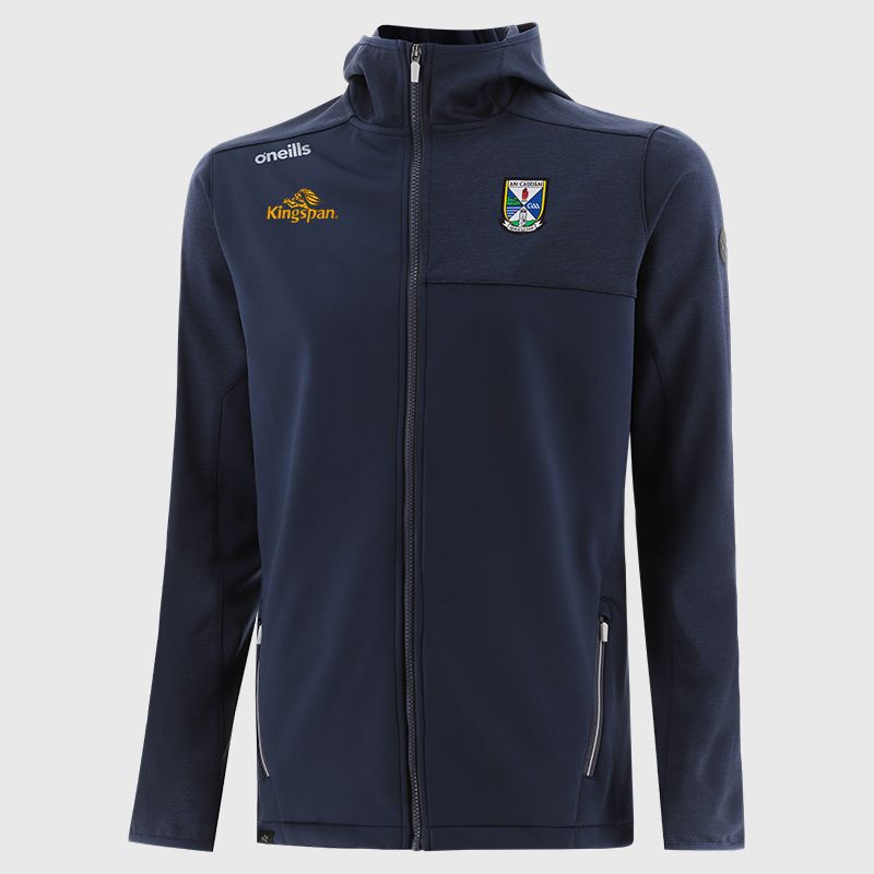 Marine Cavan GAA Men's Logan soft shell jacket with hood from O'Neills.