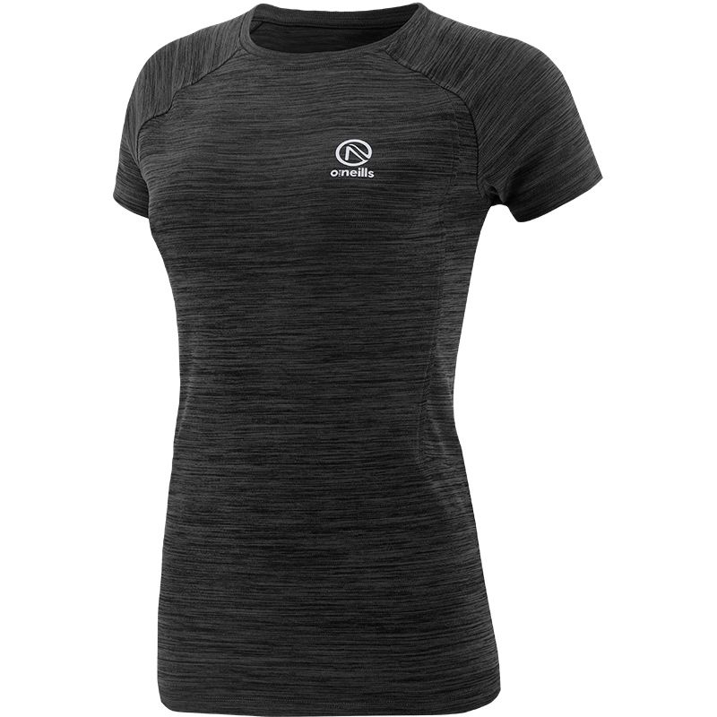 Women's  Black Madison T-Shirt, with a Shaped waist from o'neills.