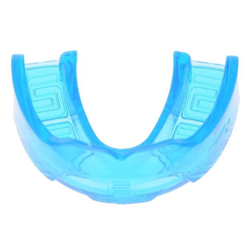 Blue Makura Lithos Pro Senior Mouth Guard, specifically designed for wearers of fixed braces from O'Neills