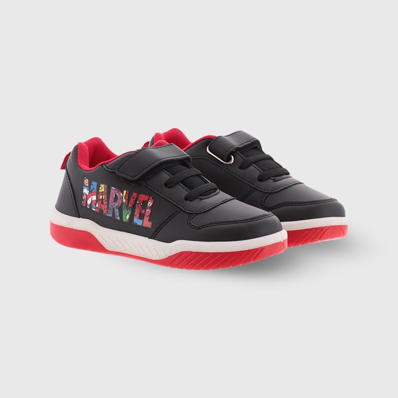 Marvel Kids’ Trainers Black with a Velcro Strap from O’Neills