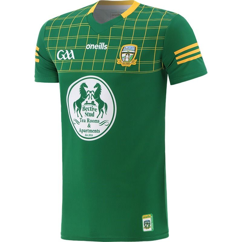 Bottle Meath GAA Home Jersey with sponsor logo by O’Neills.