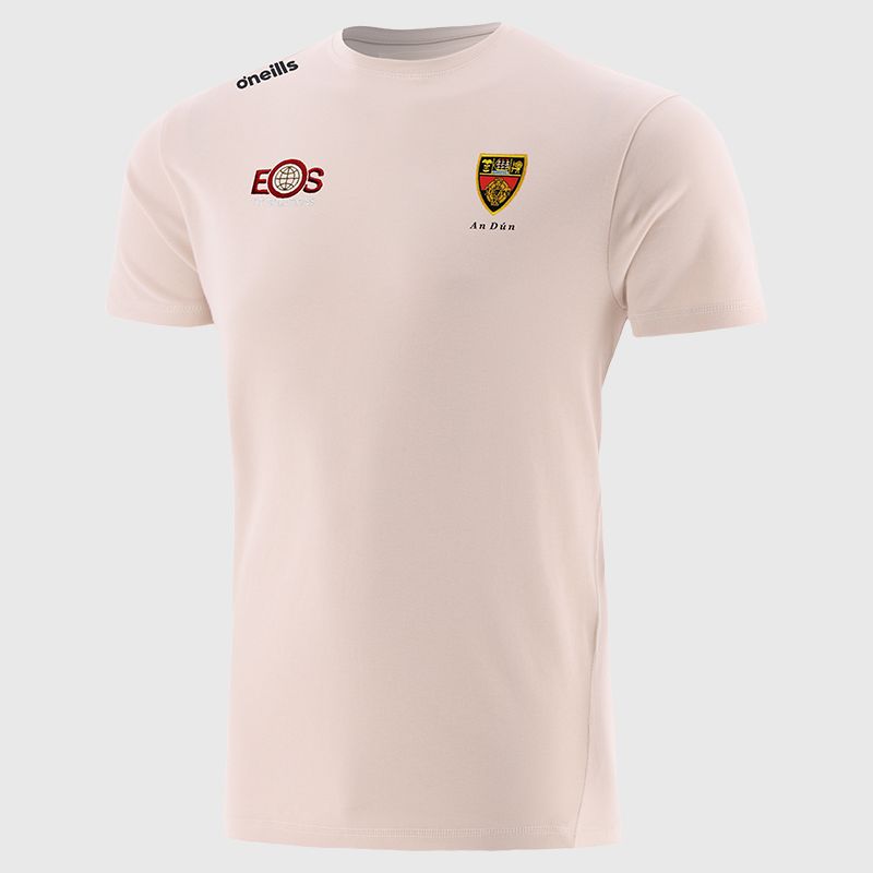 Down GAA Beige Pima Cotton T-Shirt with County Crest From O'Neills.