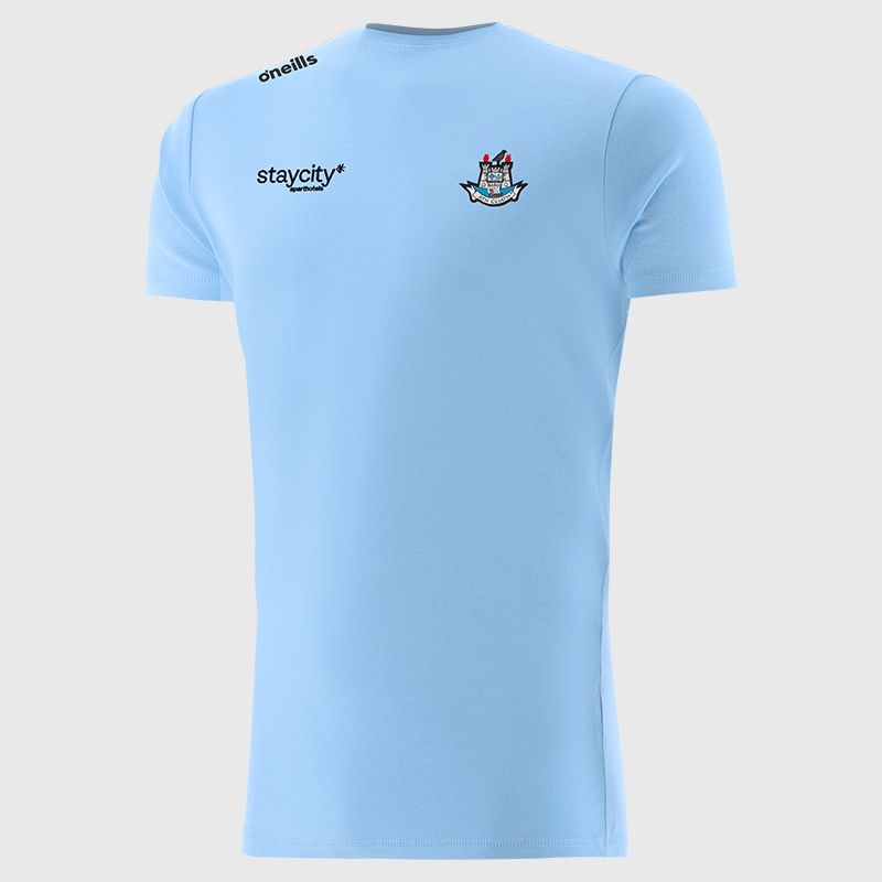 Dublin GAA Sky Pima Cotton T-Shirt with County Crest From O'Neills.