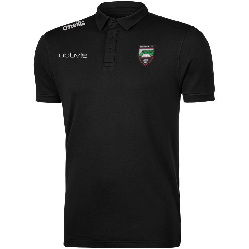 Sligo GAA Black Pima Cotton Polo with County crest from O'Neills.