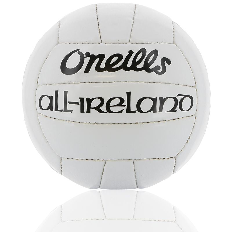 White official GAA midi football with O'Neills and All Ireland branding from oneills.com