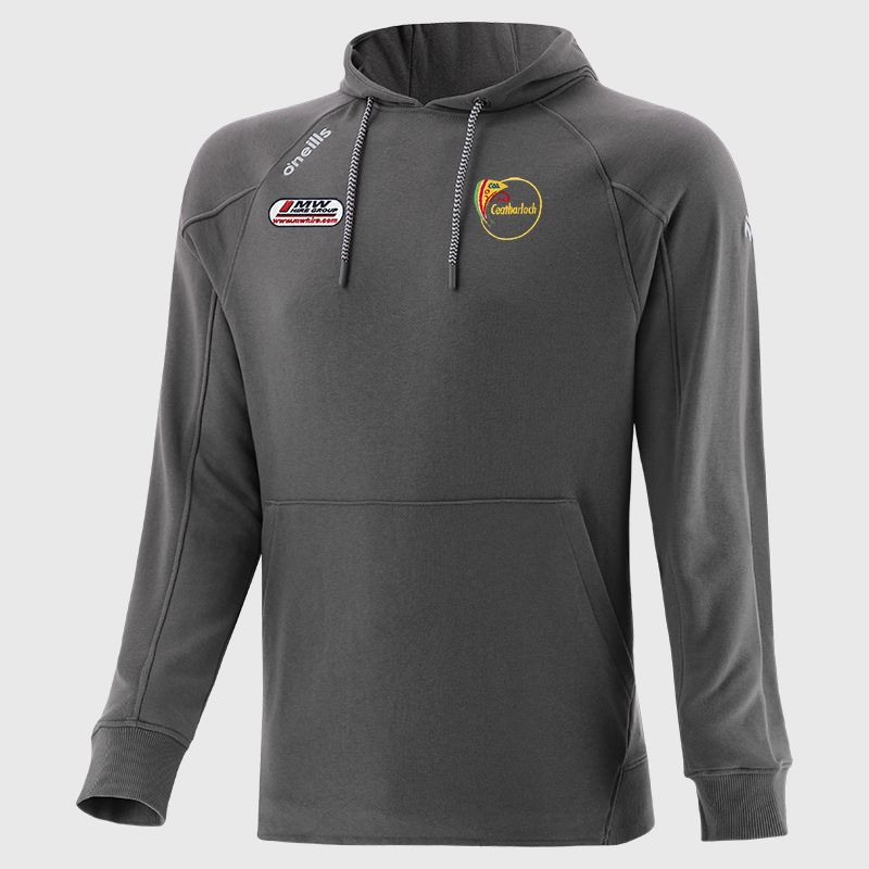 Carlow GAA Men's Momentum Fleece Pullover Hoodie Dark Grey from O’Neills Sportswear