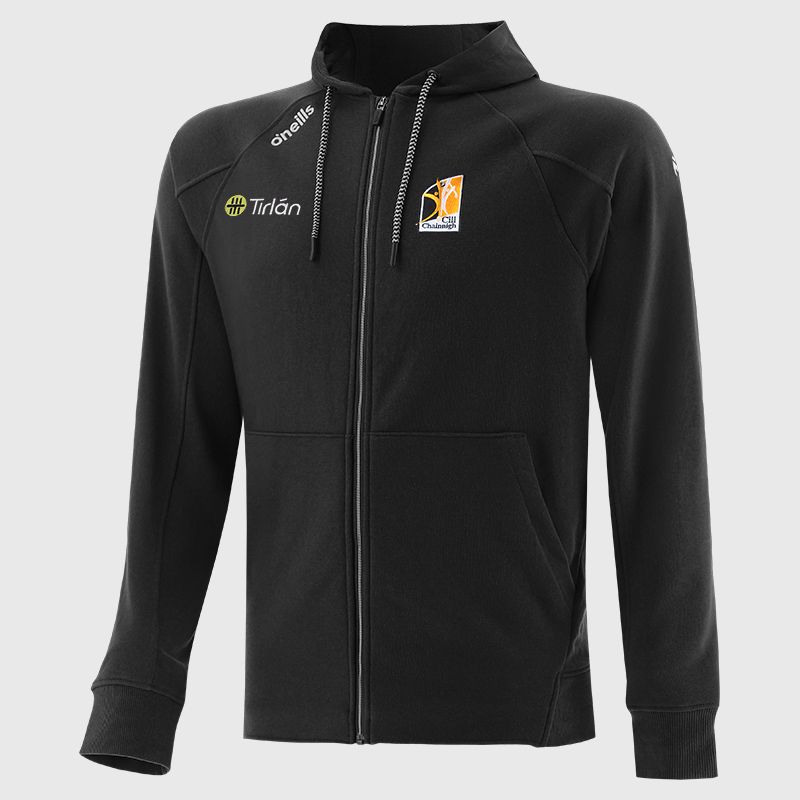 Kilkenny GAA Men's Momentum Fleece Full Zip Hoodie Black from O’Neills Sportswear