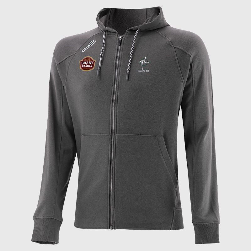 Kildare GAA Men's Momentum Fleece Full Zip Hoodie Grey from O’Neills Sportswear