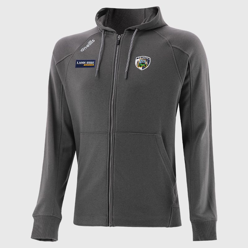 Laois GAA Men's Momentum Fleece Full Zip Hoodie Grey from O’Neills Sportswear