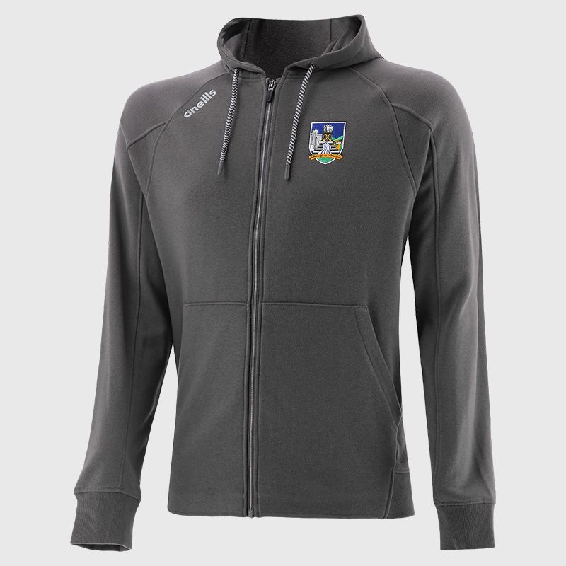Limerick GAA Men's Momentum Fleece Full Zip Hoodie Grey from O’Neills Sportswear