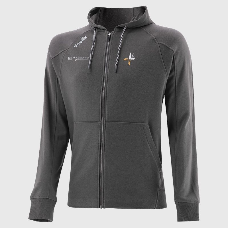 Louth GAA Men's Momentum Fleece Full Zip Hoodie Grey from O’Neills Sportswear