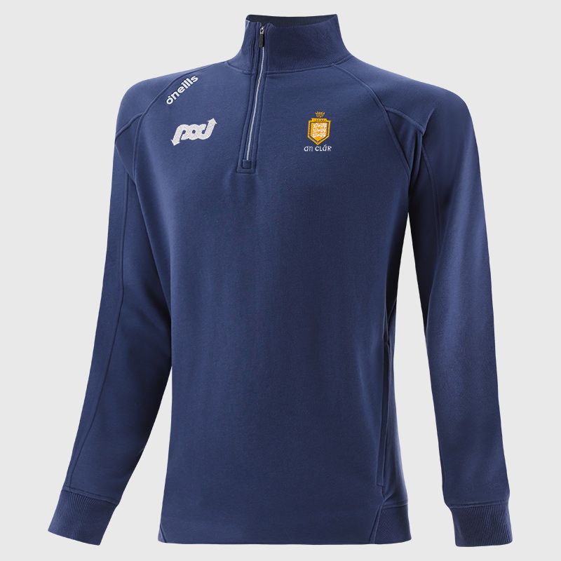 Clare GAA Men's Momentum Half Zip Fleece Top Navy from O’Neills Sportswear