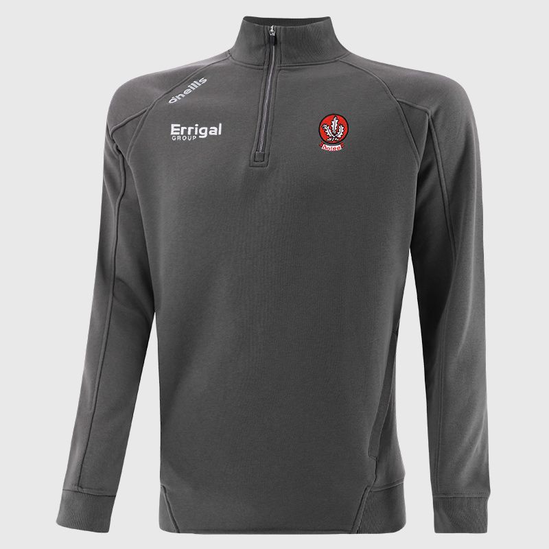 Derry GAA Men's Momentum Half Zip Fleece Top Dark Grey from O’Neills Sportswear
