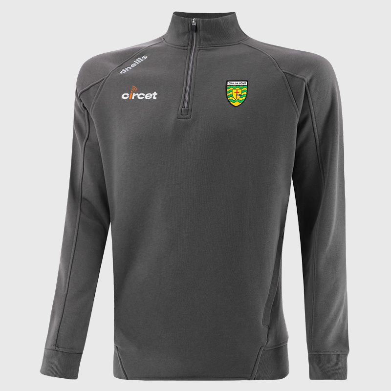 Donegal GAA Men's Momentum Half Zip Fleece Top Dark Grey from O’Neills Sportswear