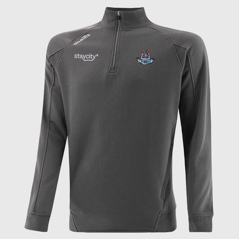 Dublin GAA Men's Momentum Half Zip Fleece Top Dark Grey from O’Neills Sportswear