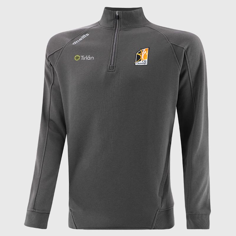 Kilkenny GAA Men's Momentum Half Zip Fleece Top Dark Grey from O’Neills Sportswear