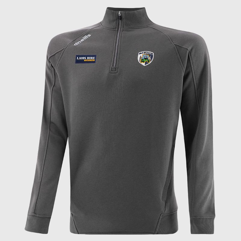 Laois GAA Men's Momentum Half Zip Fleece Top Dark Grey from O’Neills Sportswear