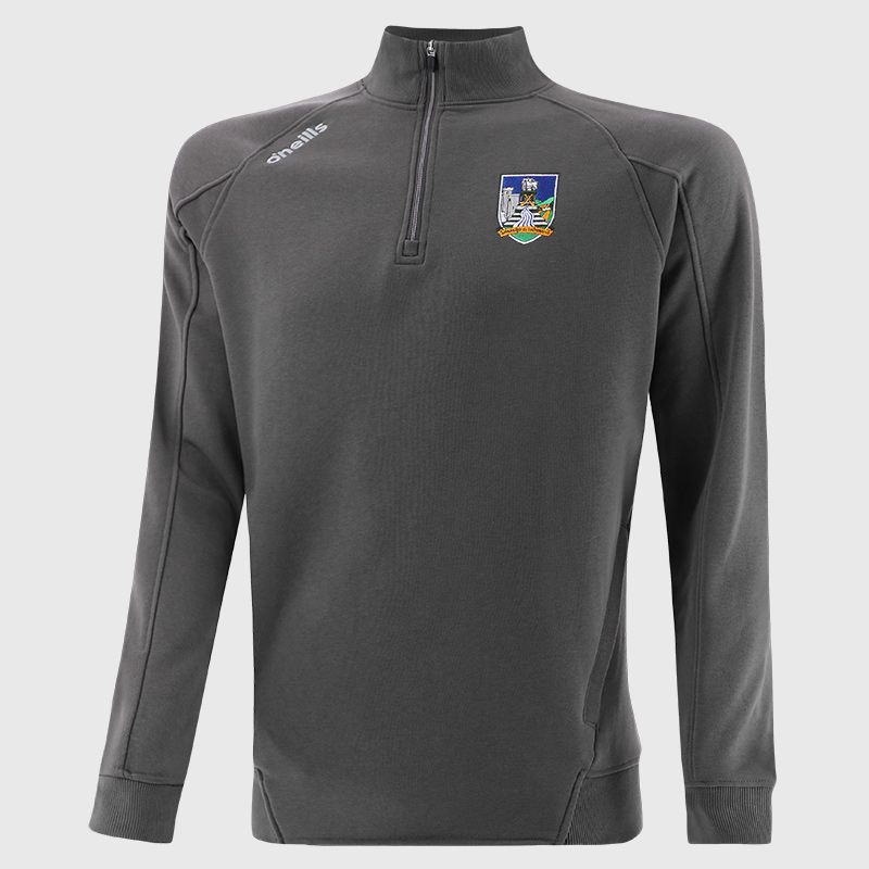 Limerick GAA Men's Momentum Half Zip Fleece Top Dark Grey from O’Neills Sportswear