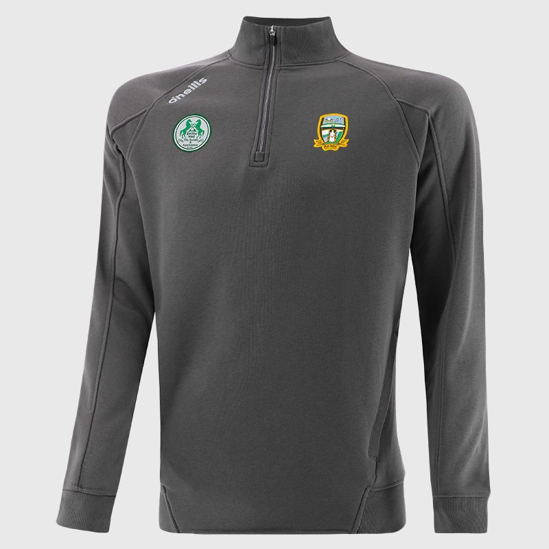 Meath GAA Men's Momentum Half Zip Fleece Top Dark Grey from O’Neills Sportswear