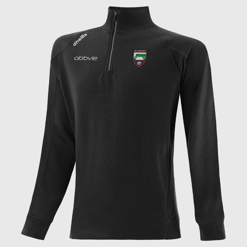 Sligo GAA Men's Momentum Half Zip Fleece Top Black from O’Neills Sportswear