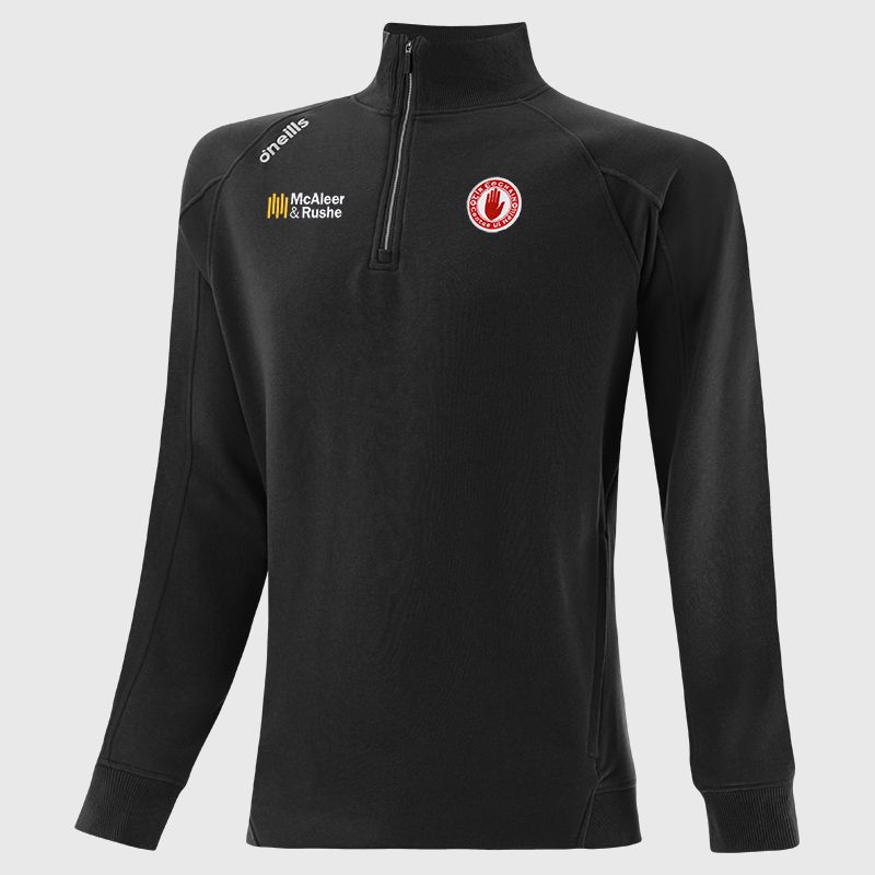 Tyrone GAA Men's Momentum Half Zip Fleece Top Black from O’Neills Sportswear