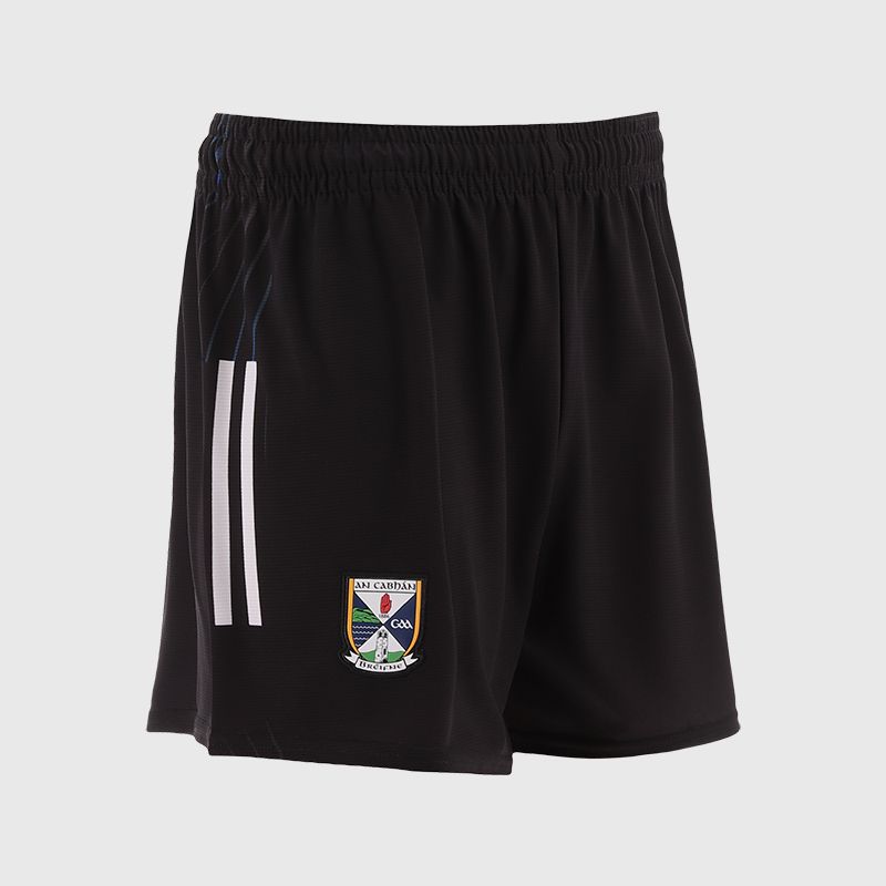 Black Cavan GAA Kids' Goalkeeper Shorts 2025 by O'Neills 