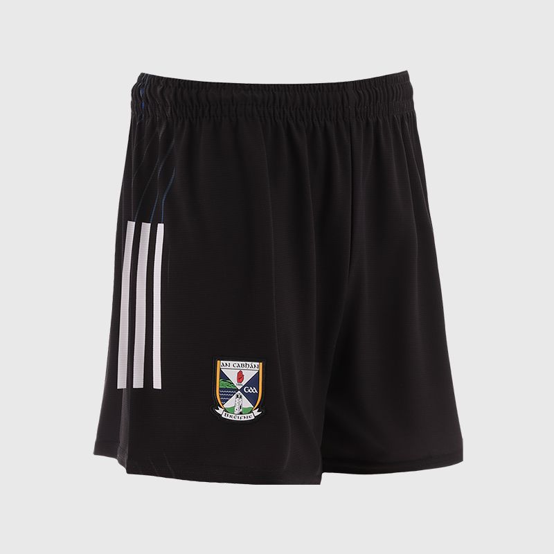 Black Cavan GAA Kids' Goalkeeper Shorts 2025 by O'Neills 
