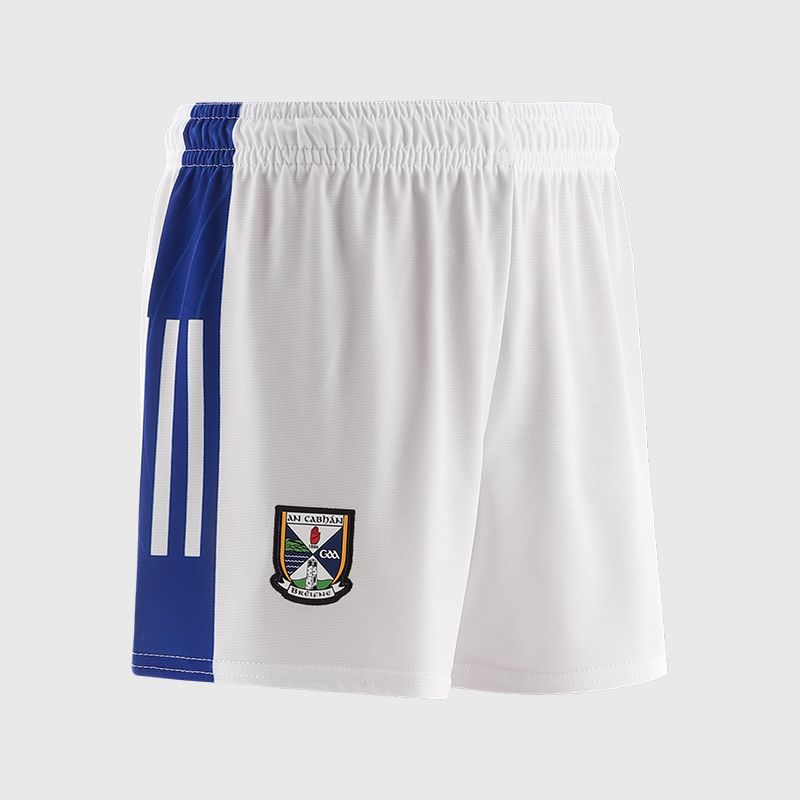 White Cavan GAA Home Shorts 2025 by O'Neills.