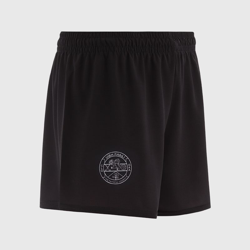 Black Offaly GAA Kids' Training Shorts by O’Neills.