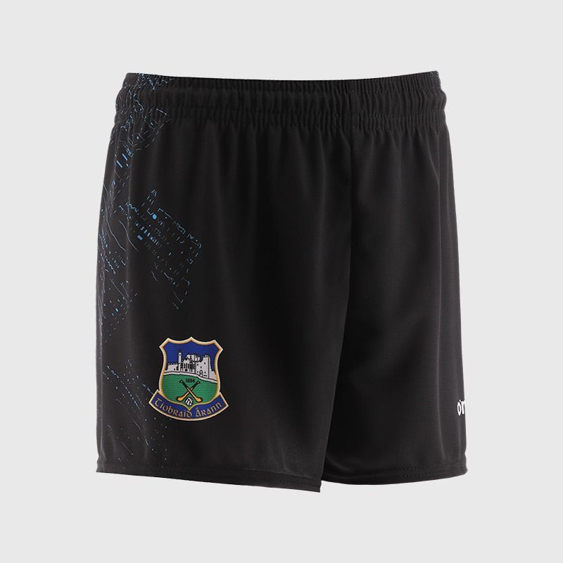 Black Tipperary GAA Training Shorts by O’Neills.