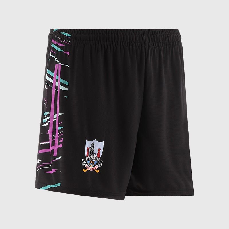 Black Cork GAA Kids' Training Shorts by O’Neills.