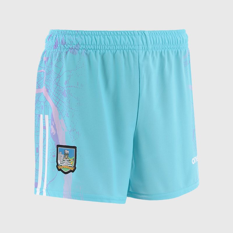 Sky Limerick GAA Goalkeeper Shorts with stripe detail on leg by O’Neills.
