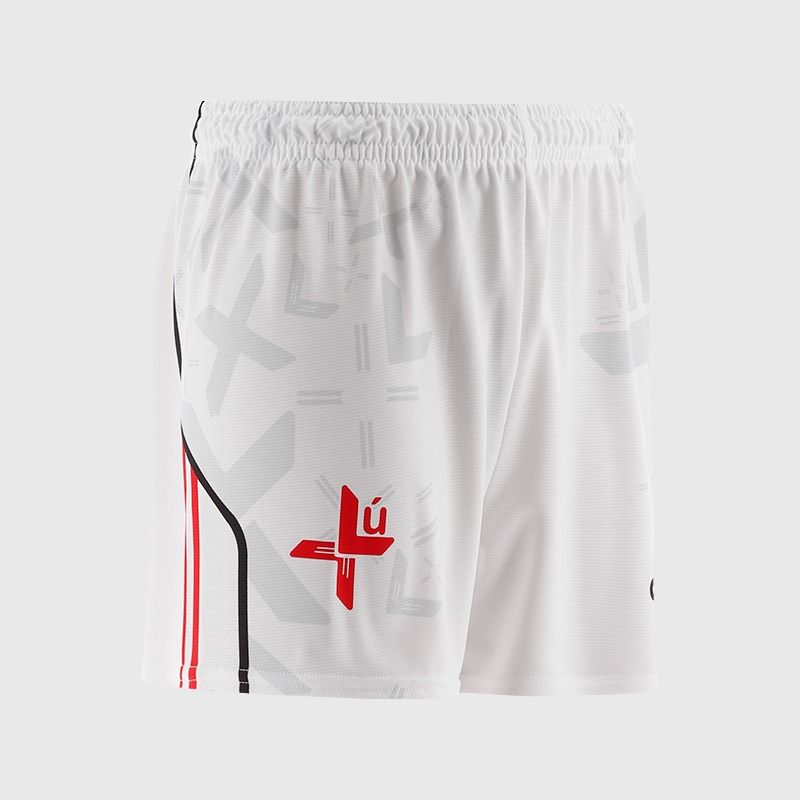 White Louth GAA Kids' Home Shorts by O’Neills.