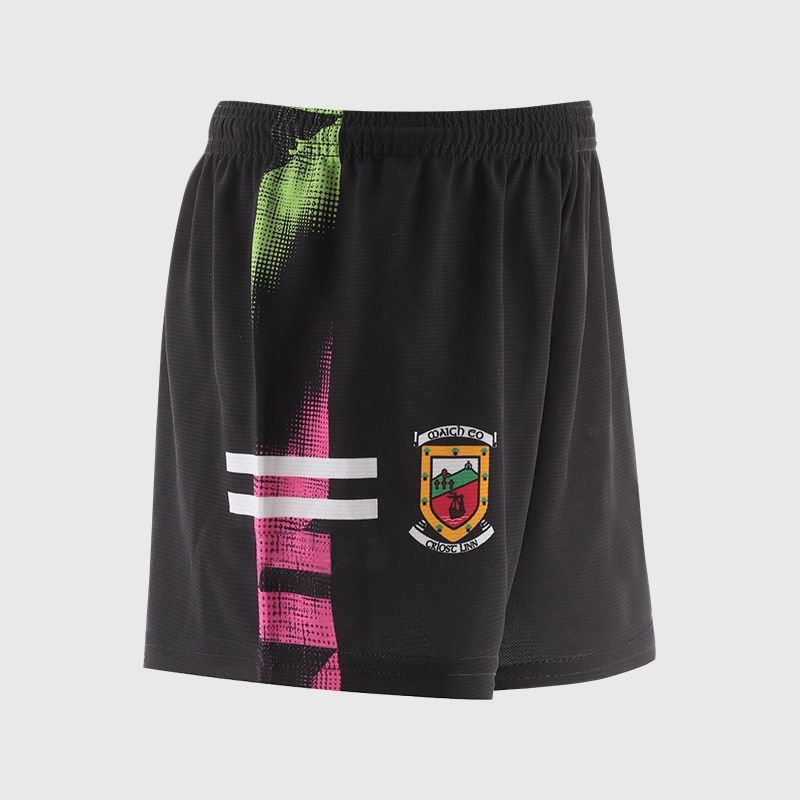 Black Mayo GAA Kids' Training Shorts by O’Neills.