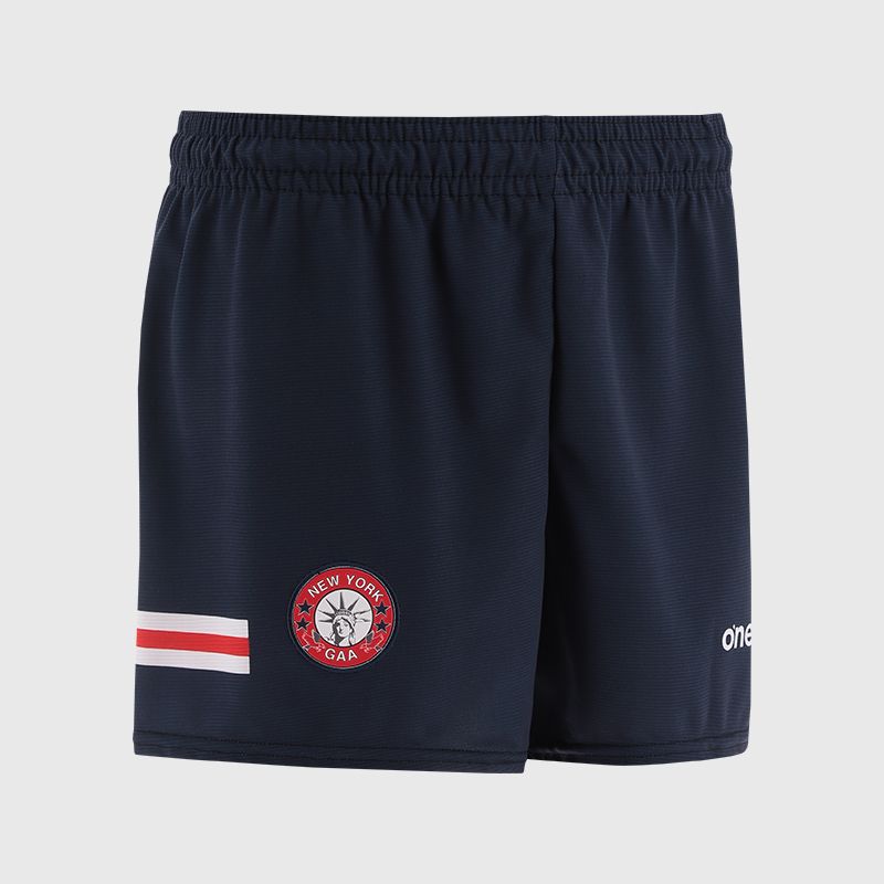 Marine / White / Red New York GAA Men's Shorts 2025 from O’Neills Sportswear