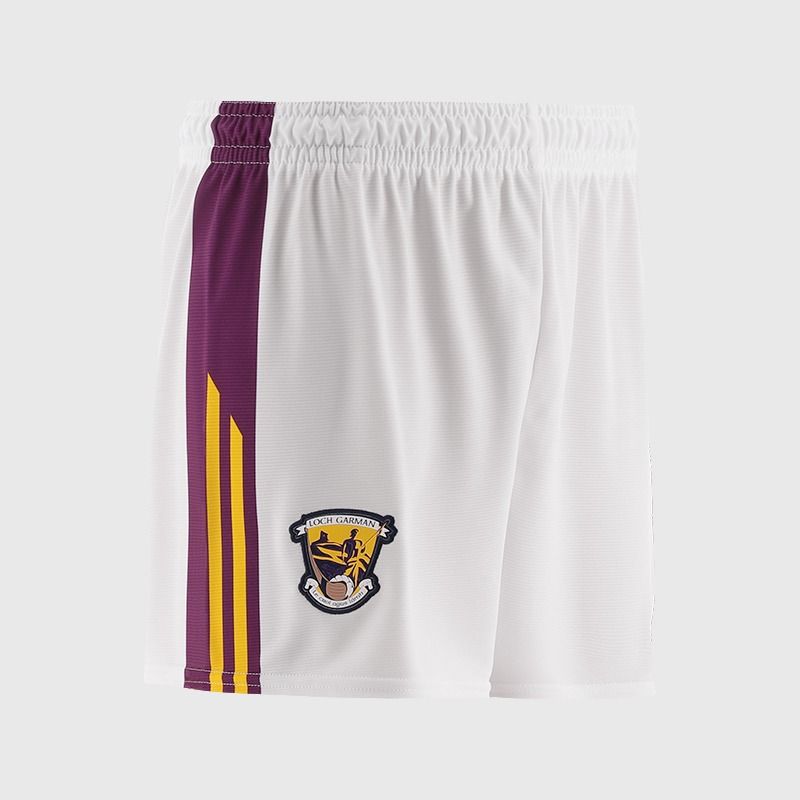 White Wexford GAA Kids' Home Shorts by O’Neills.