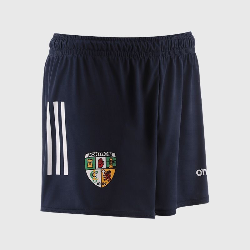 Navy Antrim GAA Kids' Training Shorts by O’Neills.
