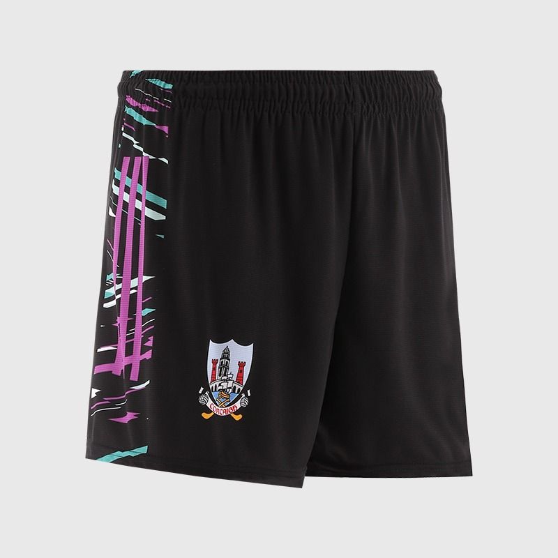 Black Cork GAA Kids' Training Shorts by O'Neills
