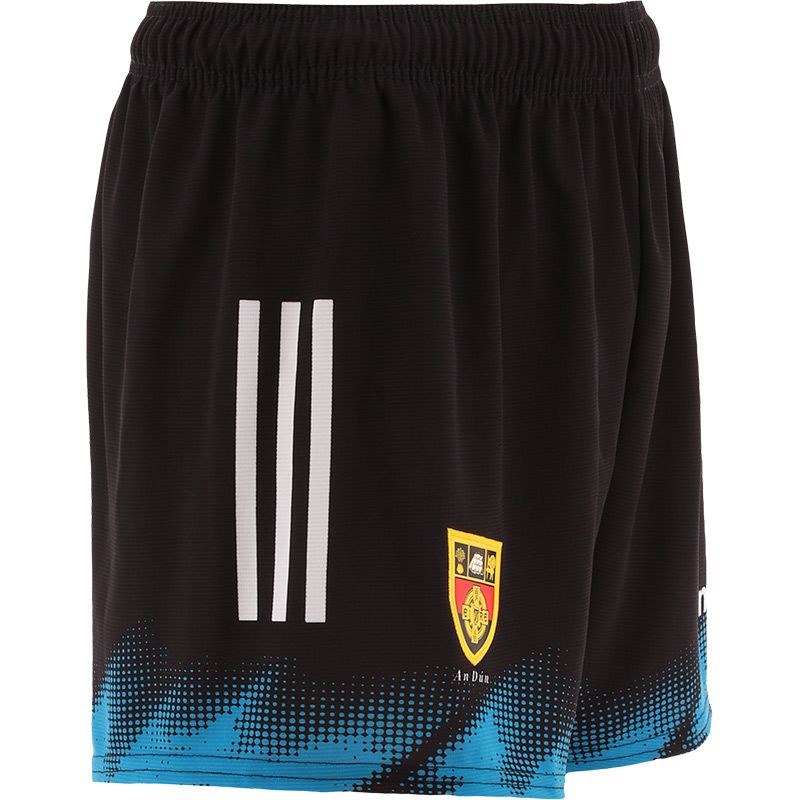 Black Down GAA Alternative shorts with 3 stripe detail on leg by O’Neills.