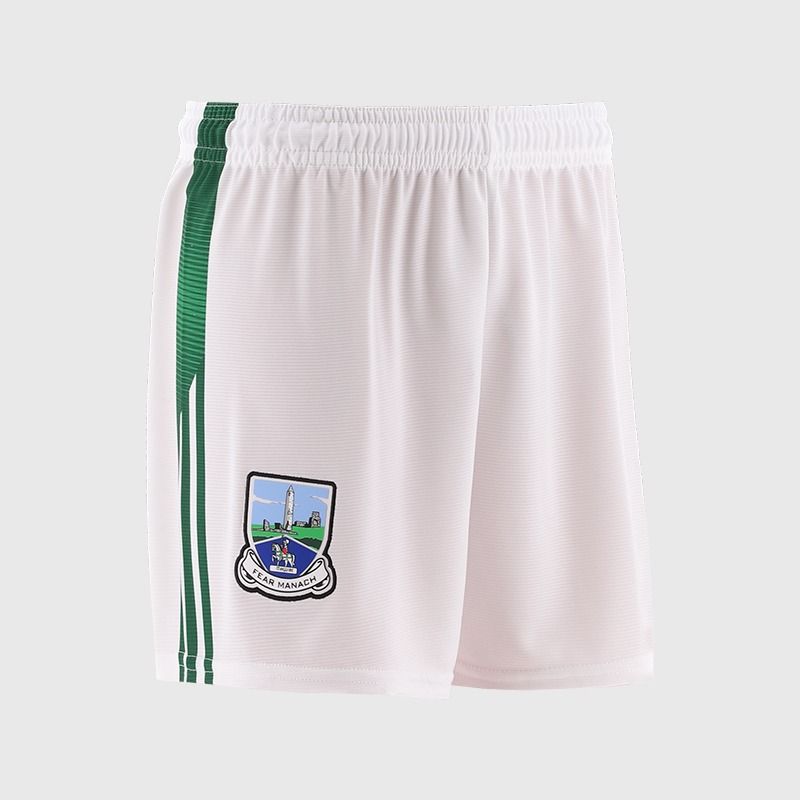 White Fermanagh GAA Men's Home Shorts by O’Neills.