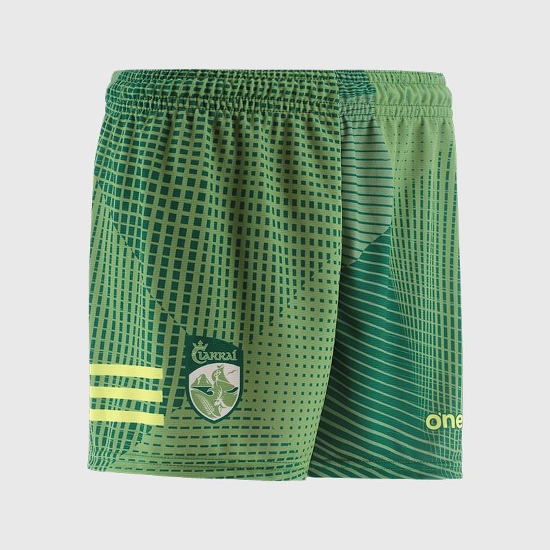 Green Kerry GAA Kids' Training Shorts by O’Neills.