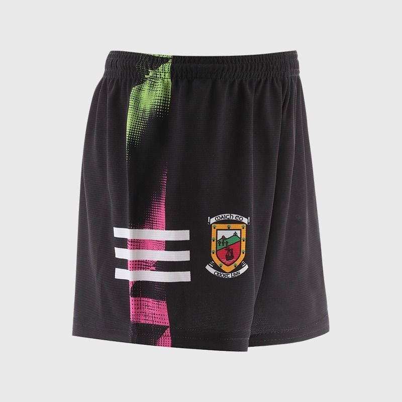 Black Mayo GAA Kids' Training Shorts by O’Neills.