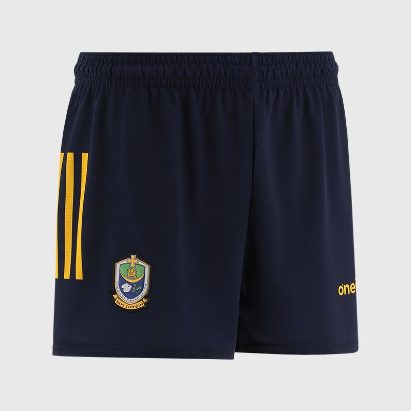 Navy Roscommon GAA Goalkeeper Shorts with stripe detail on leg by O’Neills.