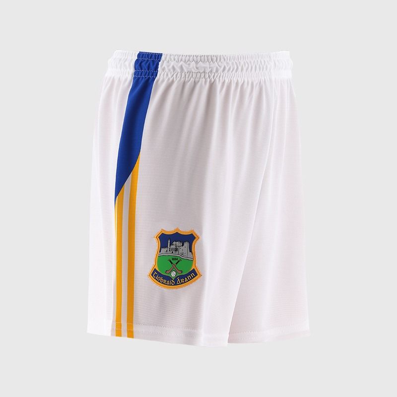 White Tipperary GAA Home Shorts by O’Neills.