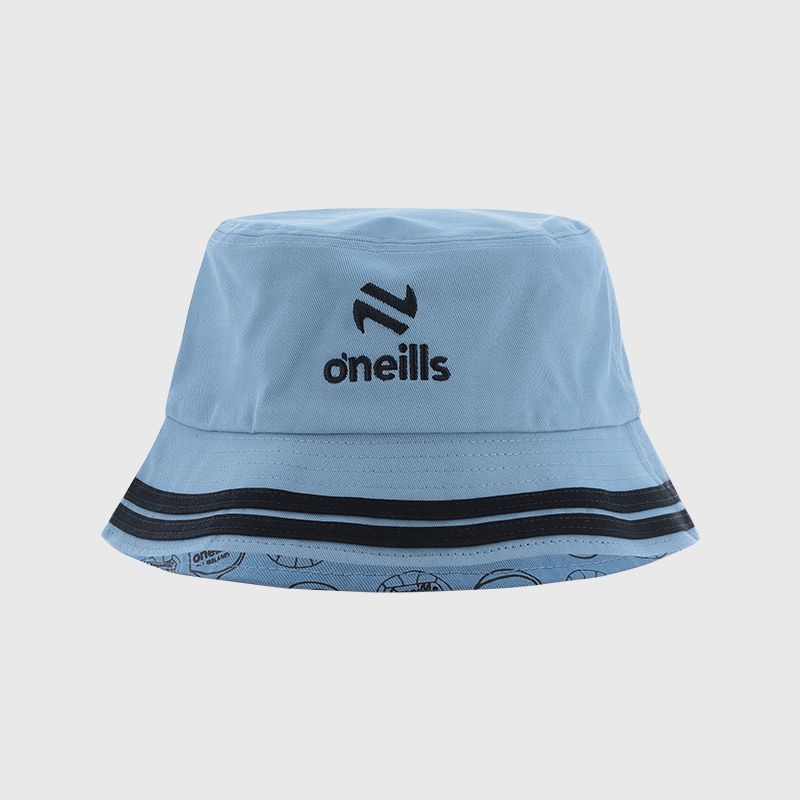 Sky Mourne Reversible Bucket Hat from O’Neills Sportswear with Gaelic Football & Hurling Ball pattern.