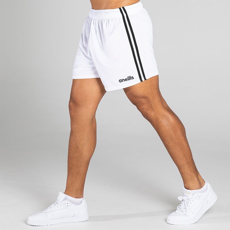 Black/White 2 Stripe Mourne Shorts by O'Neills.
