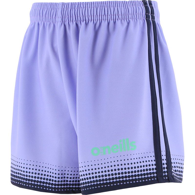 Purple Kids' Nelson shorts with a modern navy design from O'Neills