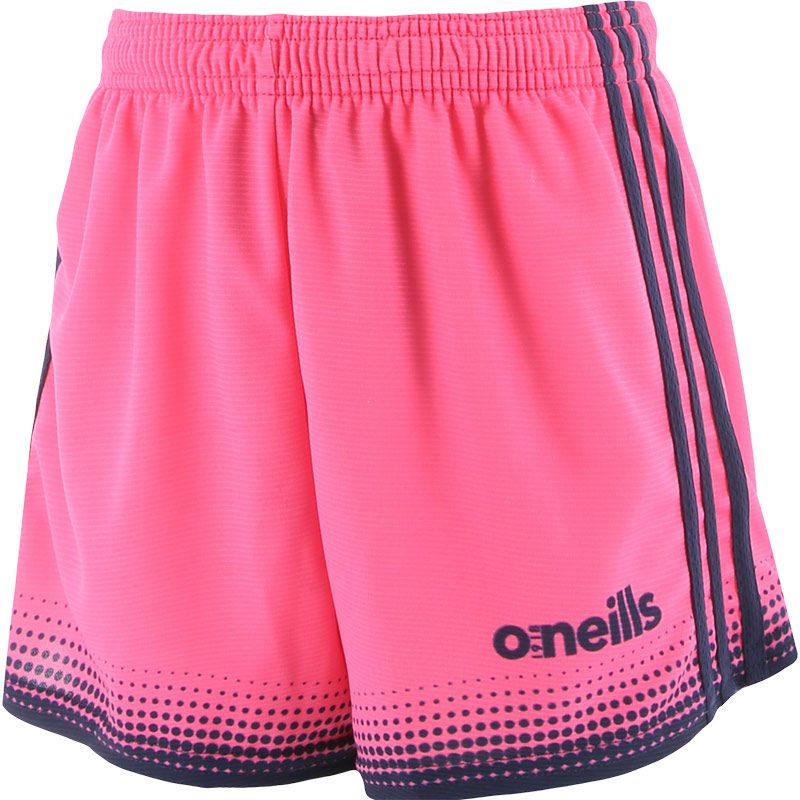 kids' Pink and Navy Nelson GAA shorts by O’Neills
